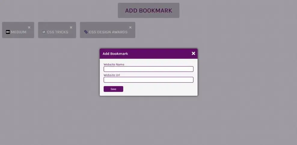 Add a Bookmark