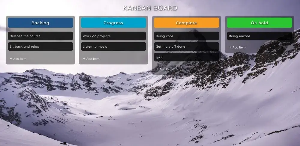 kanban board